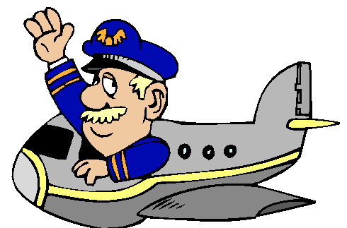 Comandante Pilotando Avião