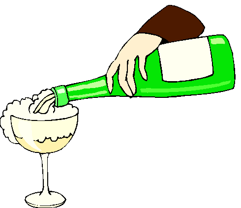 Clipart Enchendo Taça Com Bebida