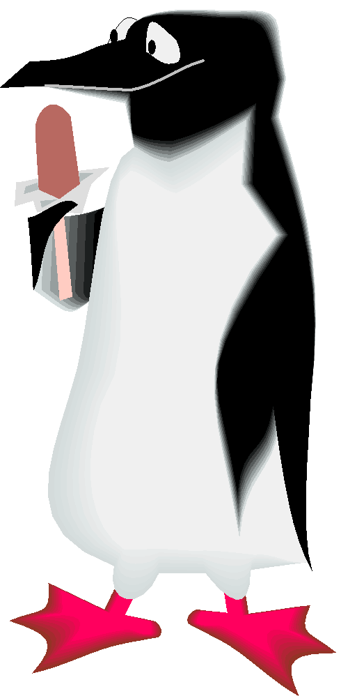 Pinguim Chupando Sorvete