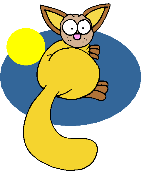 Gato Estilizado Amarelo