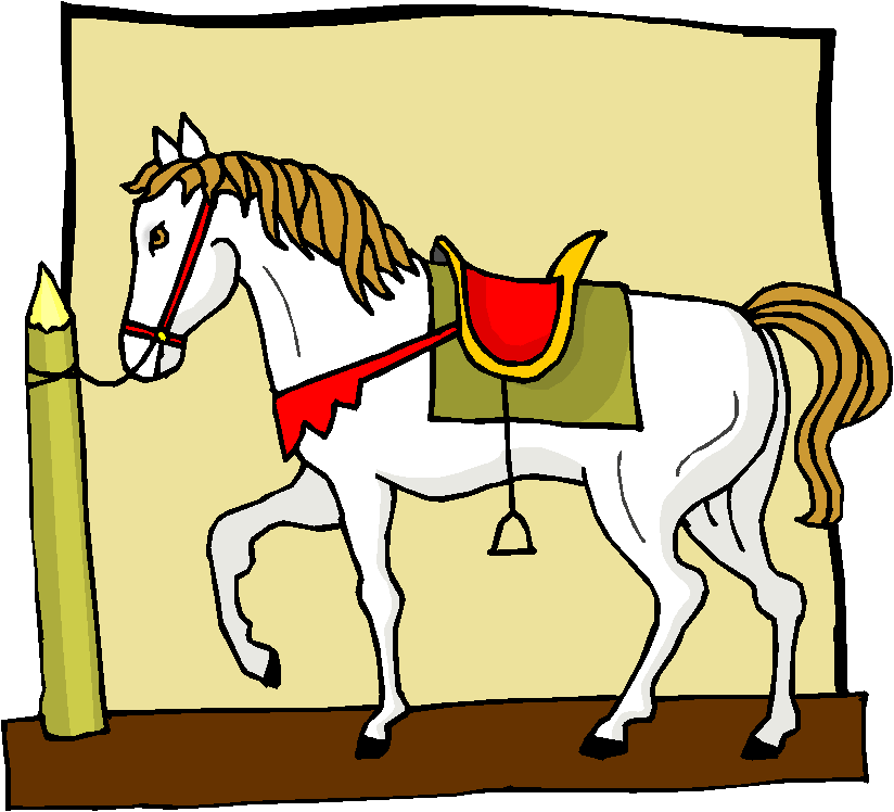 Cavalo Branco Com Cela