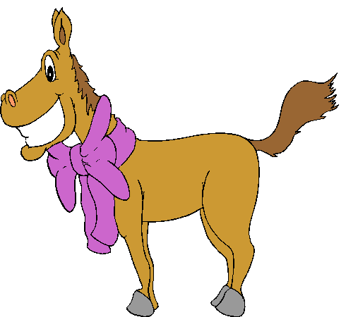 Cavalo Com Laço No Pescoço