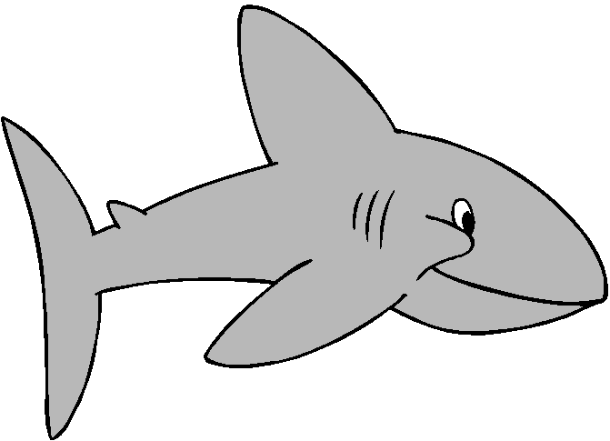 Clipart Tubarão Cinza