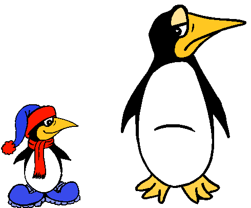 Clipart Pinguim Agasalhado