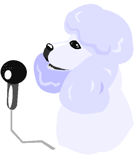 Cachorro e Microfone