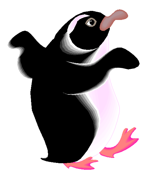 Clipart Pinguim Sapateando