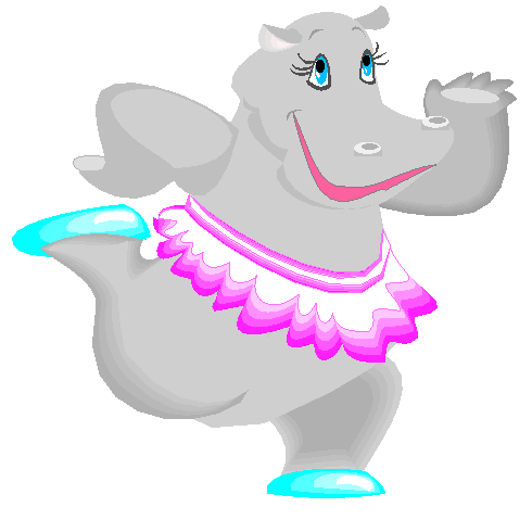 Clipart Hipopótamo Dançando