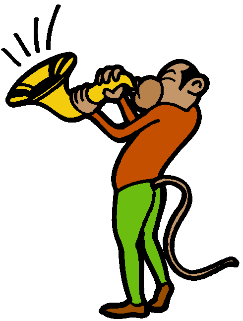 Clipart Macaco Tocando Saxofone