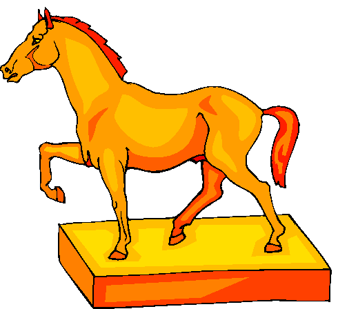 Clipart Escultura de Cavalo