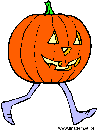 Abóbora de Halloween Com Pernas