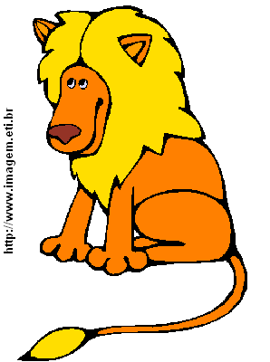 Clipart Leão Com Juba Amarela