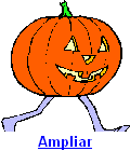 Clipart Abóbora de Halloween Com Pernas