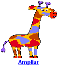 Clipart Girafa Colorida