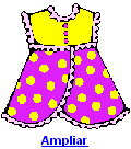 Clipart Vestido de Bolinha Amarelinha
