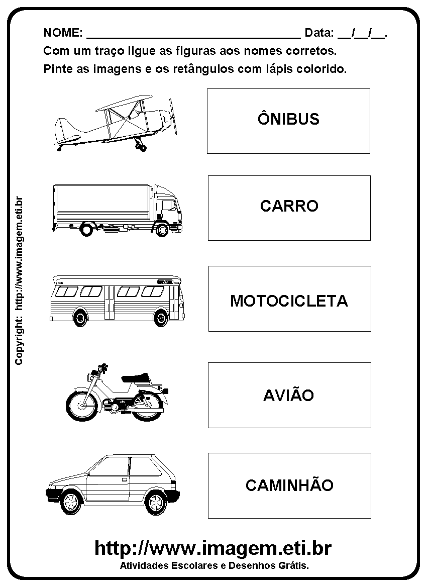 Atividade Para Imprimir de Ligar e Pintar Eletrônicos. Atividade