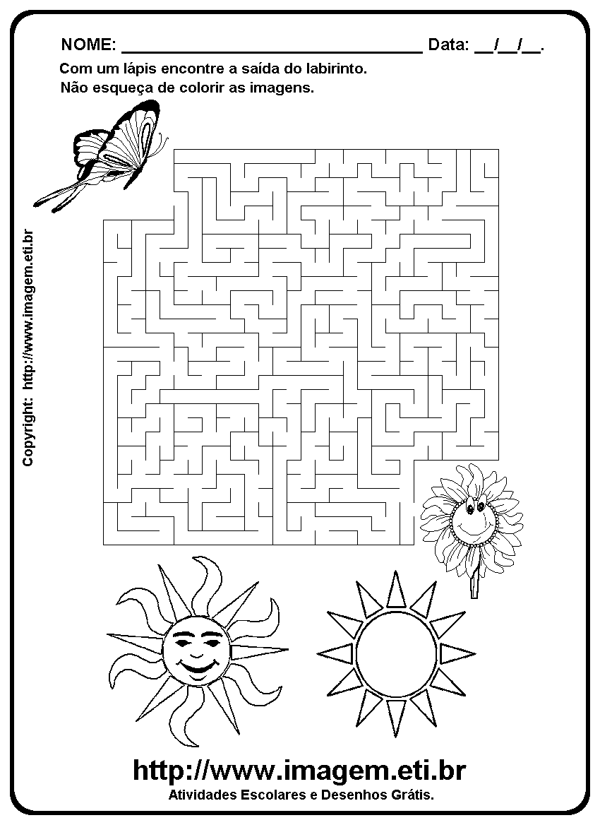 Labirinto A Borboleta Quer Pousar no Girassol