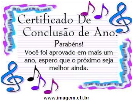 Certificado de Conclusão de Ano