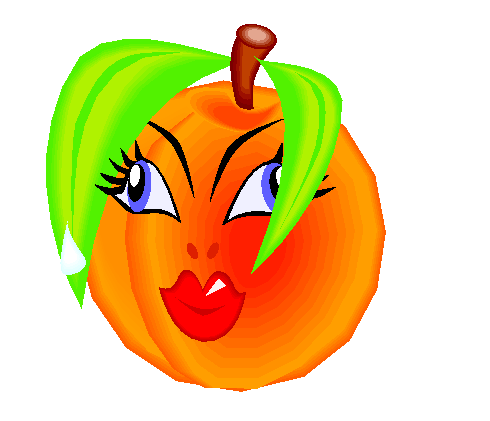 Clipart Laranja Estilizada