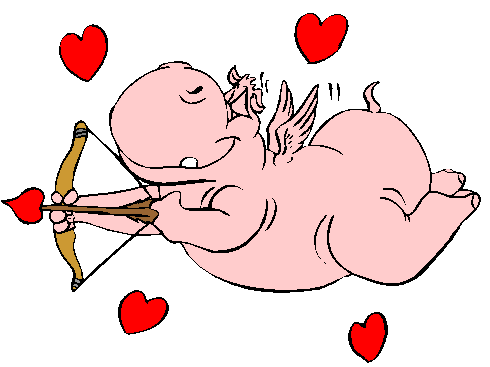 Clipart Cupido, Rinoceronte, Coração