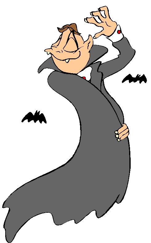 Clipart Conde Drácula, Morcegos