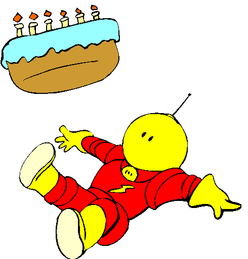 Clipart Astronauta, Bolo de Aniversário