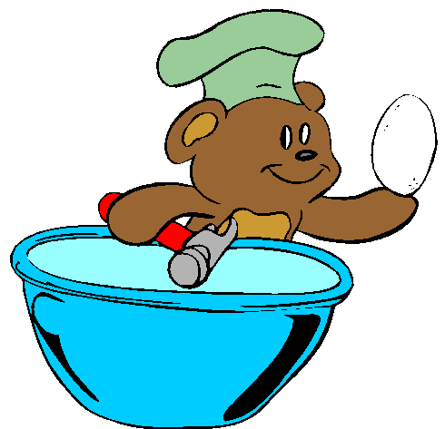 Clipart Ursinho Mestre Cuca, Cozinhar