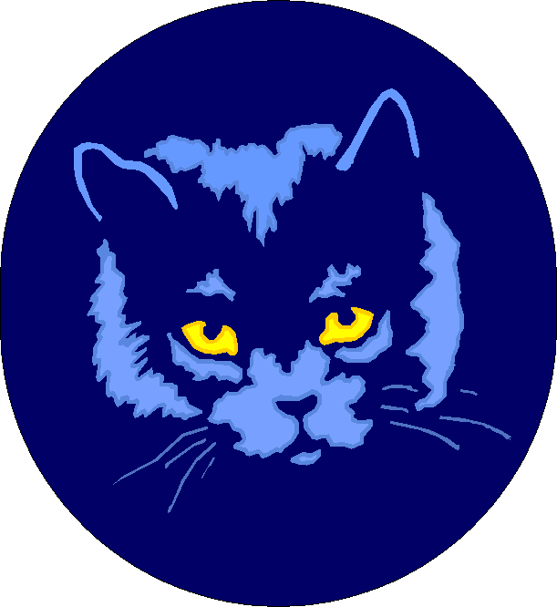 Clipart Gatinho Azul