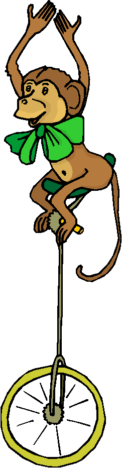 Clipart Macaquinho Malabarista