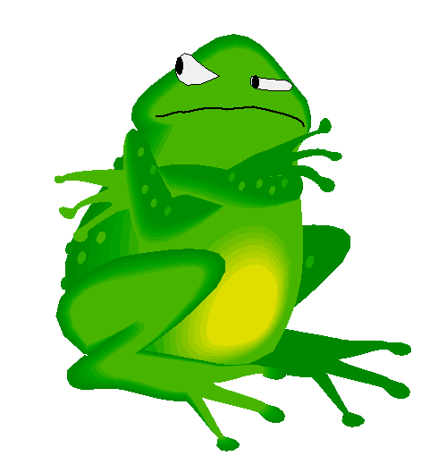 Clipart Sapo Bravo Côr Verde