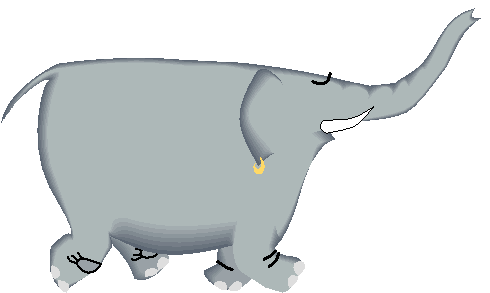 Clipart Elefante Despreocupado