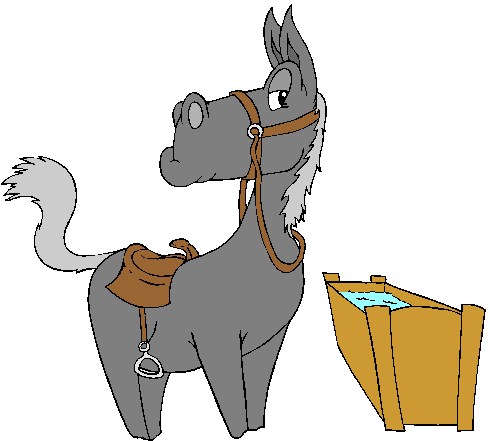 Clipart Cavalo Com Cela