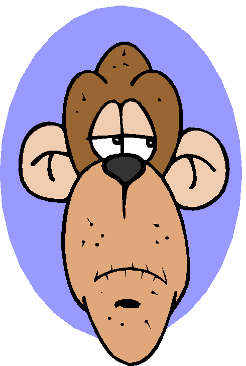 Clipart Macaco Desconfiado