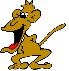 Clipart Macaco Com Boca Aberta