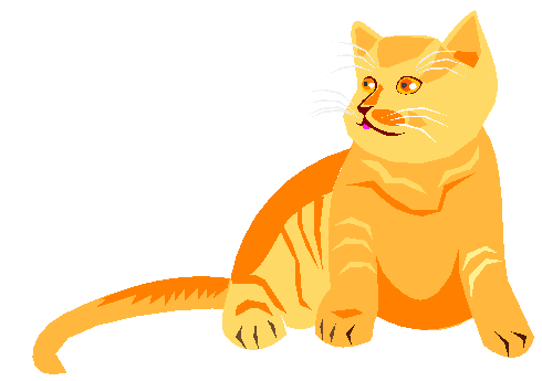 Clipart Gato Laranja