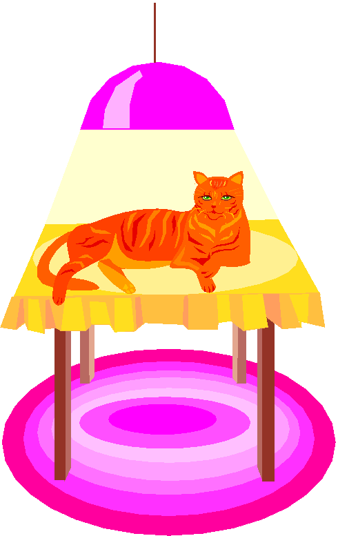 Clipart Gato Deitado Sobre Mesa