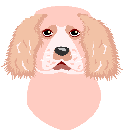 Clipart Cachorro em Tom Pastel