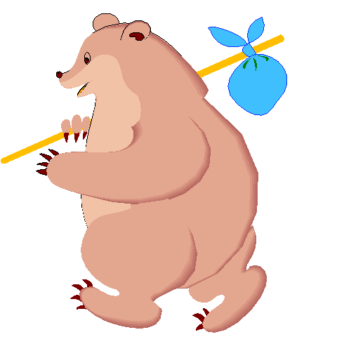 Clipart Urso Viajante