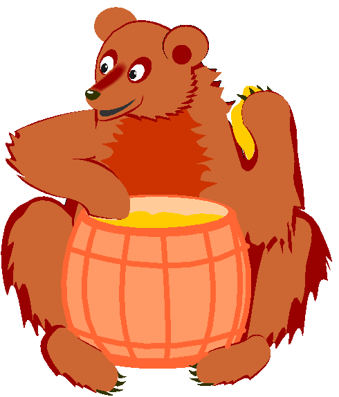 Clipart Urso Tocando Tambor