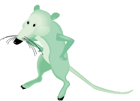 Clipart Ratinho Sobre Duas Patas