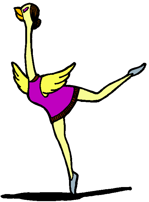 Clipart Passarinho Bailarino