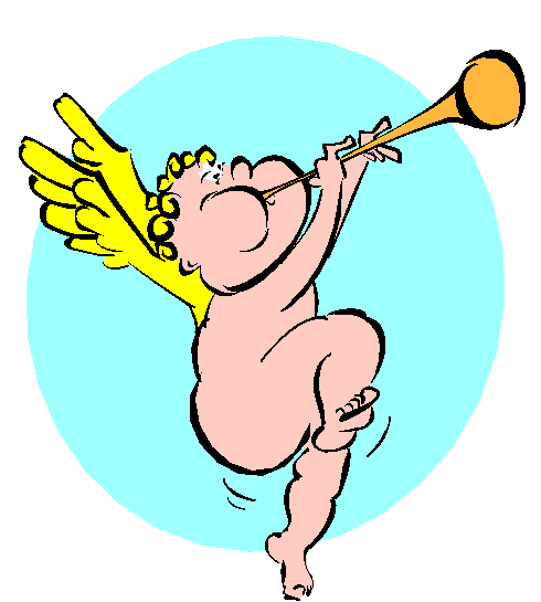 Clipart Anjo Tocando Trobeta