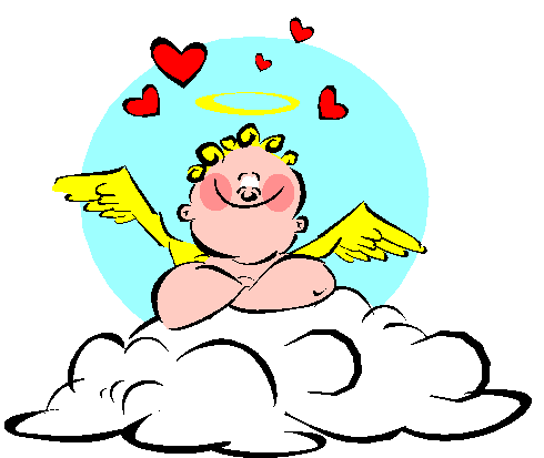 Clipart Anjo Apaixonado, Corações