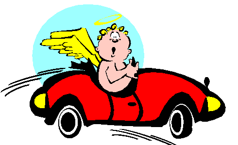 Clipart Anjo Dirigindo Carro