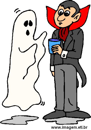 Clipart Conde Drácula e Fantasma