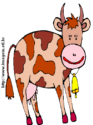 Clipart Vaca Com Sineta Amarela