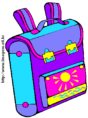 Clipart Mochila Infantil Com Estampa de Sol