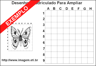 Desenho Quadriculado Para Ampliar