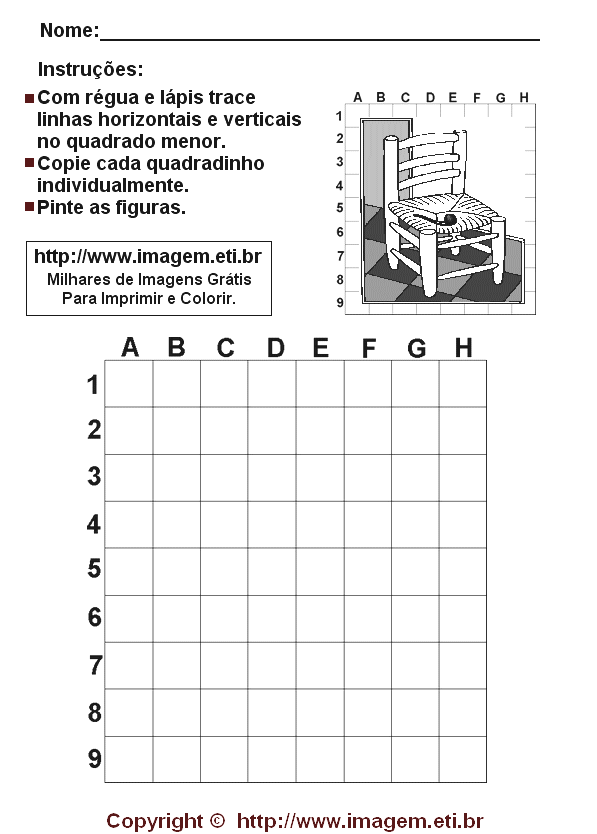 Desenhos de Xadrez para Imprimir e Colorir