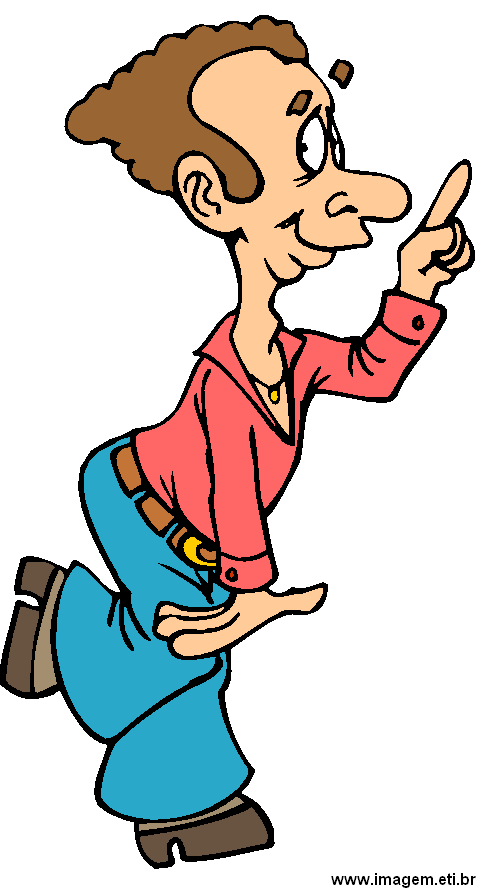 Clipart Homem de Camisa Vermelha Dançando .