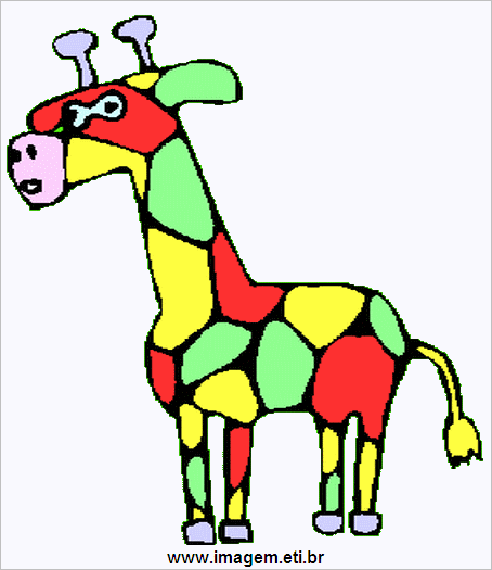 Girafa Colorida